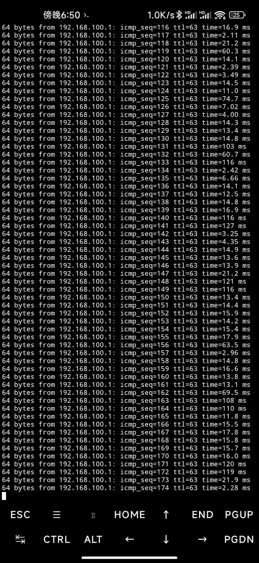 Termux-ping